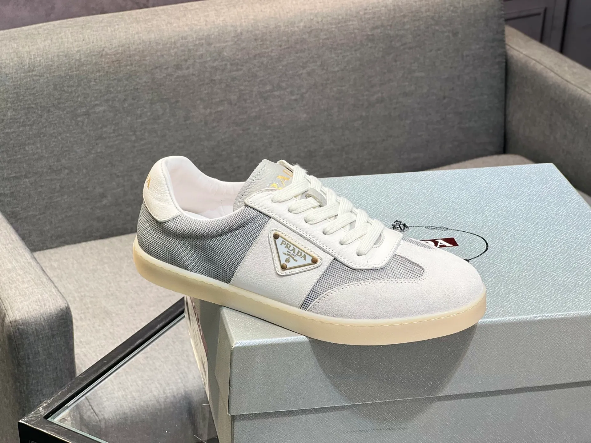 Men's shoes 💰540 [PRADA] Men's shoes are popular in the counter, official website synchronization, 1 high-quality shipment ✔️ Original frosted cowhide + cowhide lining, 1🆚1 replica, original sole, 38-45 (45 customized, non-refundable)